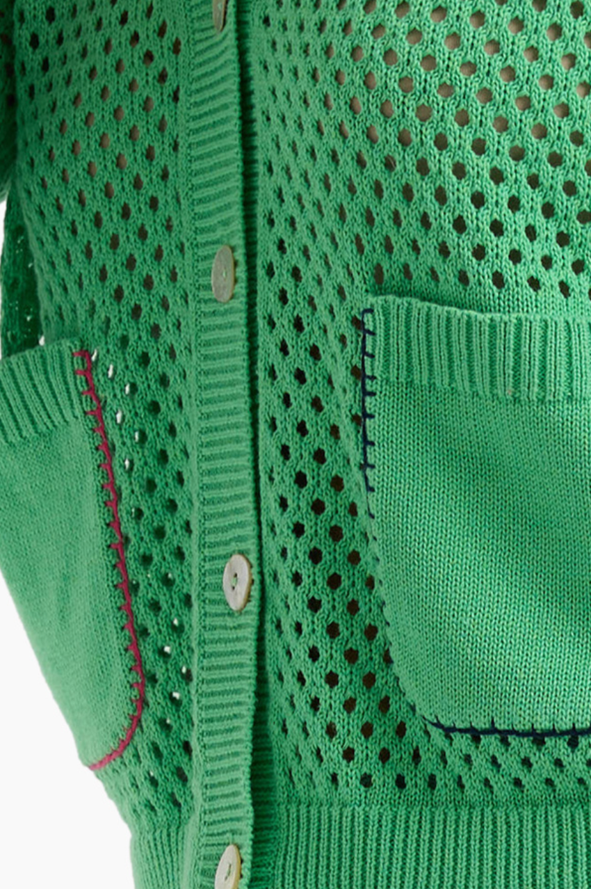 Z&P Holey Cardi - Apple