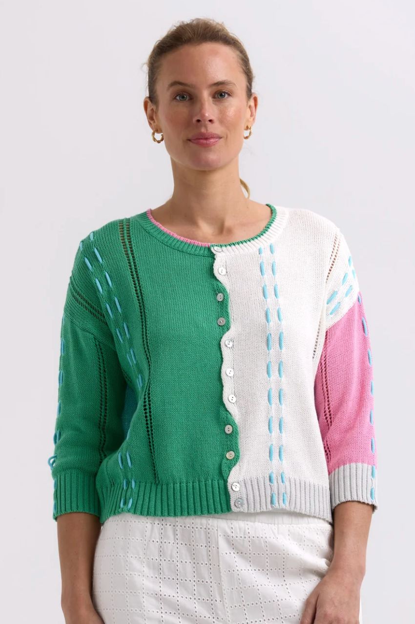 Z&P Thread Detail Cardi - Apple