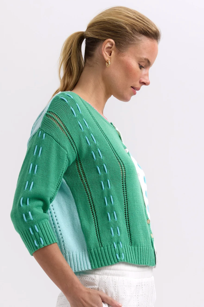 Z&P Thread Detail Cardi - Apple