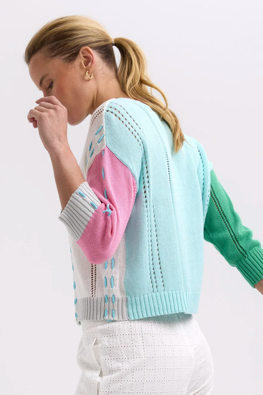 Z&P Thread Detail Cardi - Apple