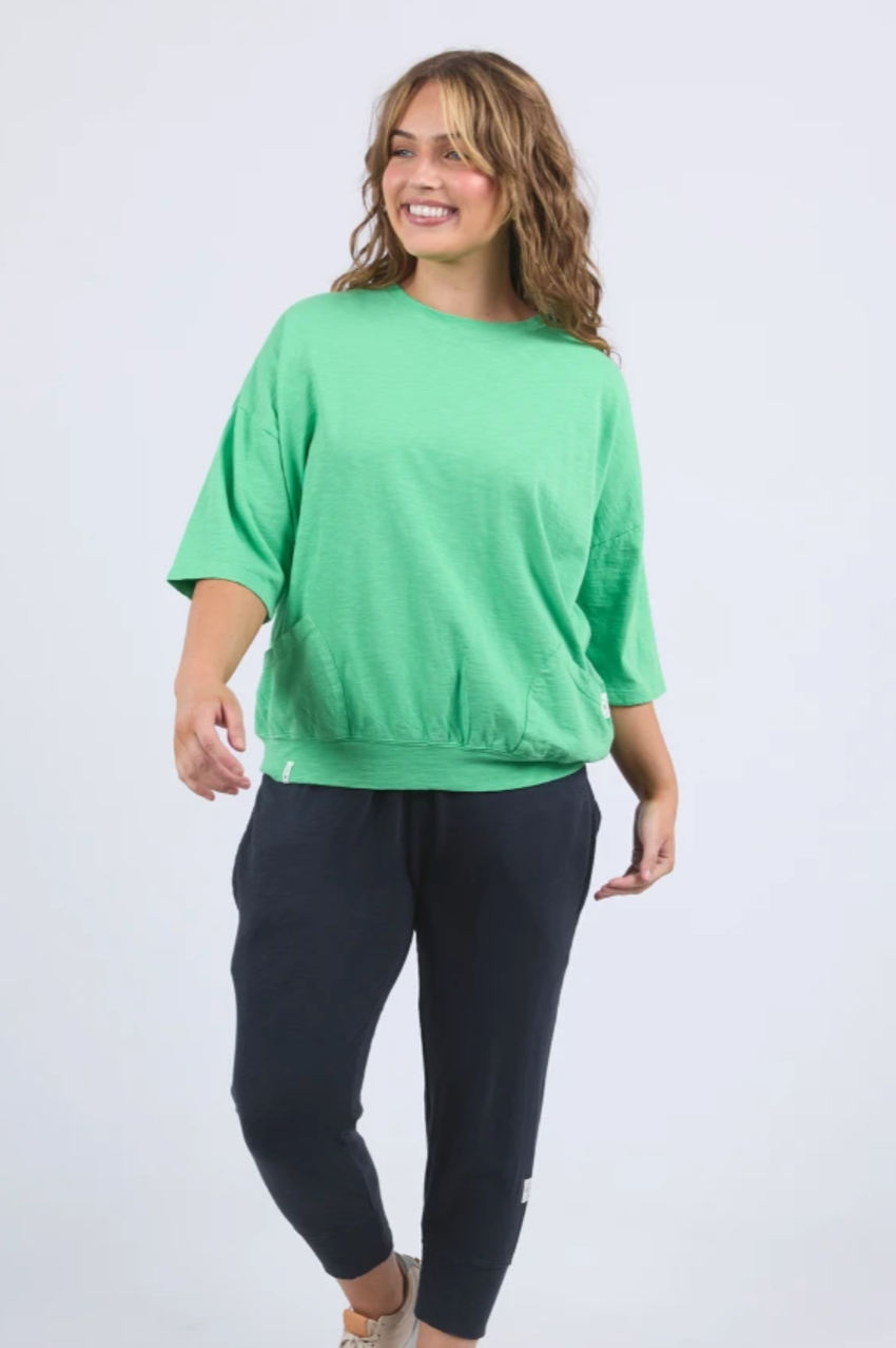 Elm Mazie Sweat - Spring Green