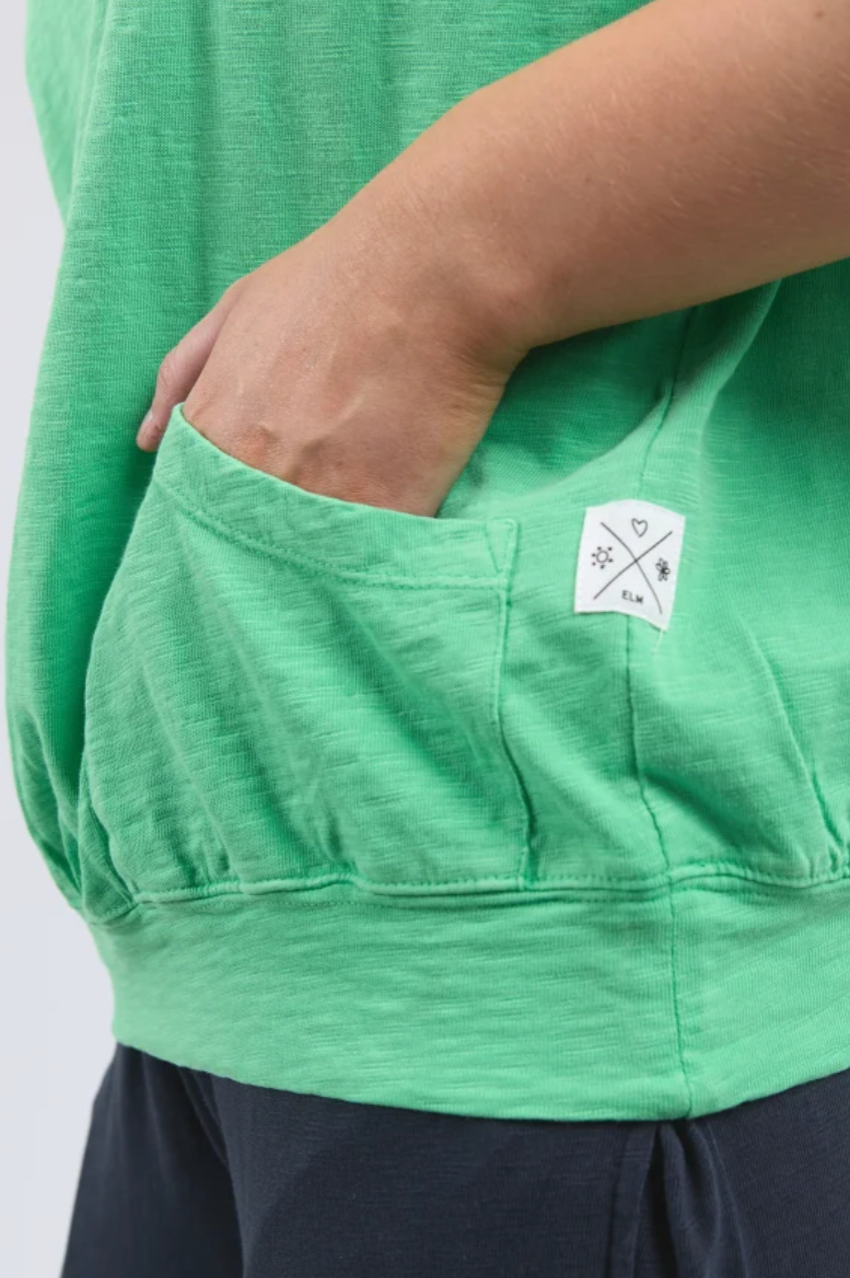 Elm Mazie Sweat - Spring Green