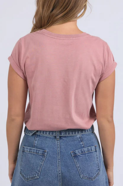 Foxwood Signature Tee - Ash Rose