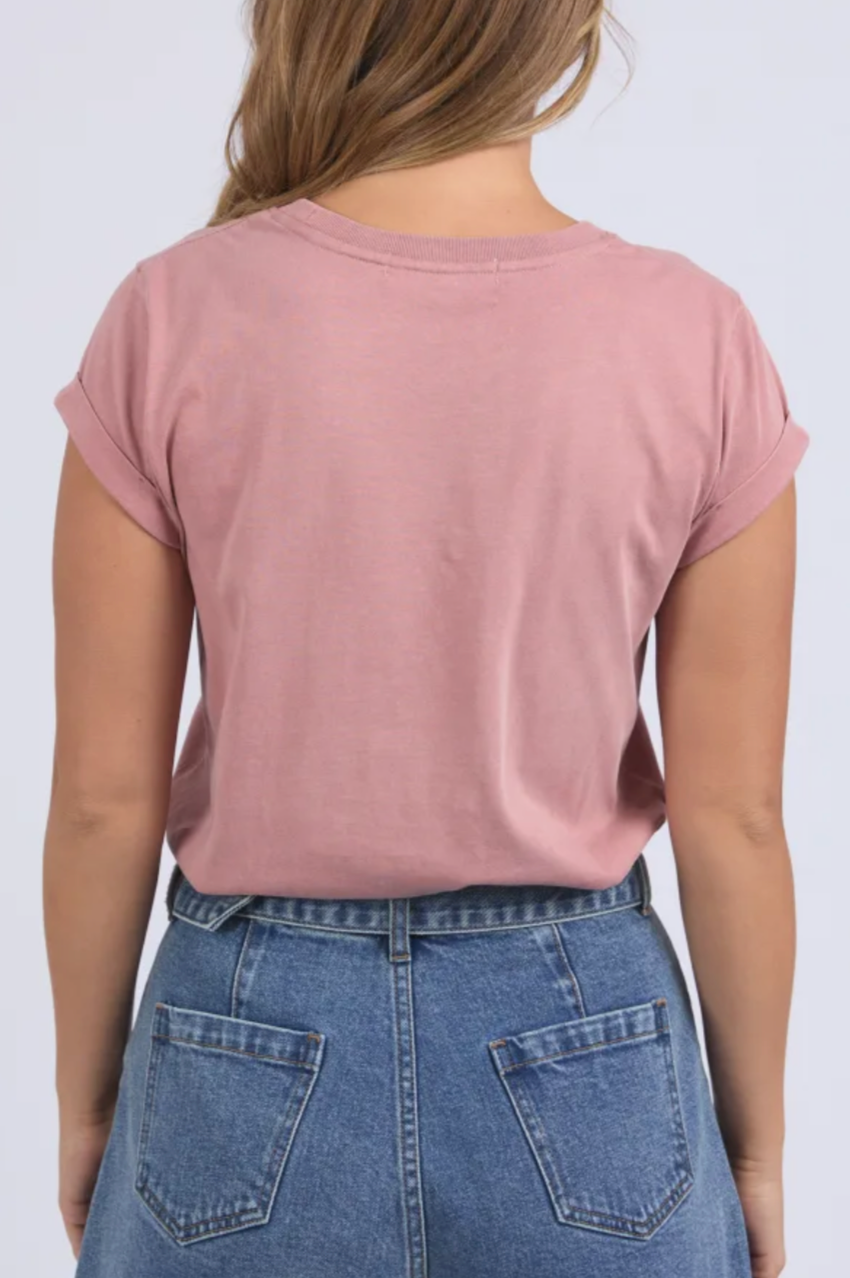 Foxwood Signature Tee - Ash Rose