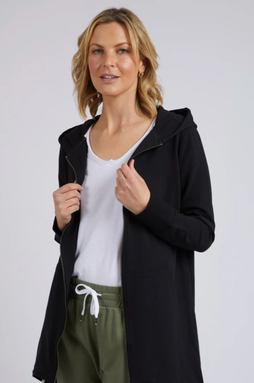 Elm Mara Zip Hoodie - Black