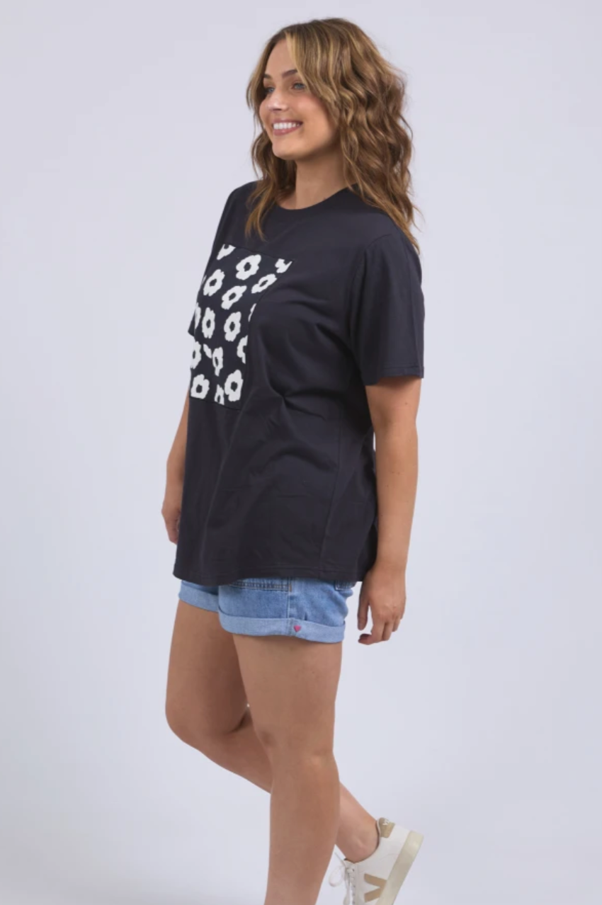 Elm Azalea Tee - Navy
