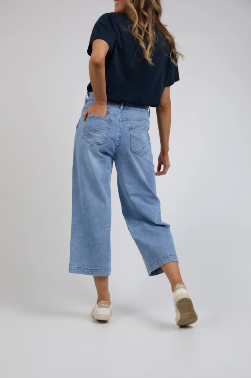 Elm Sidney Cropped Wide Leg Jean