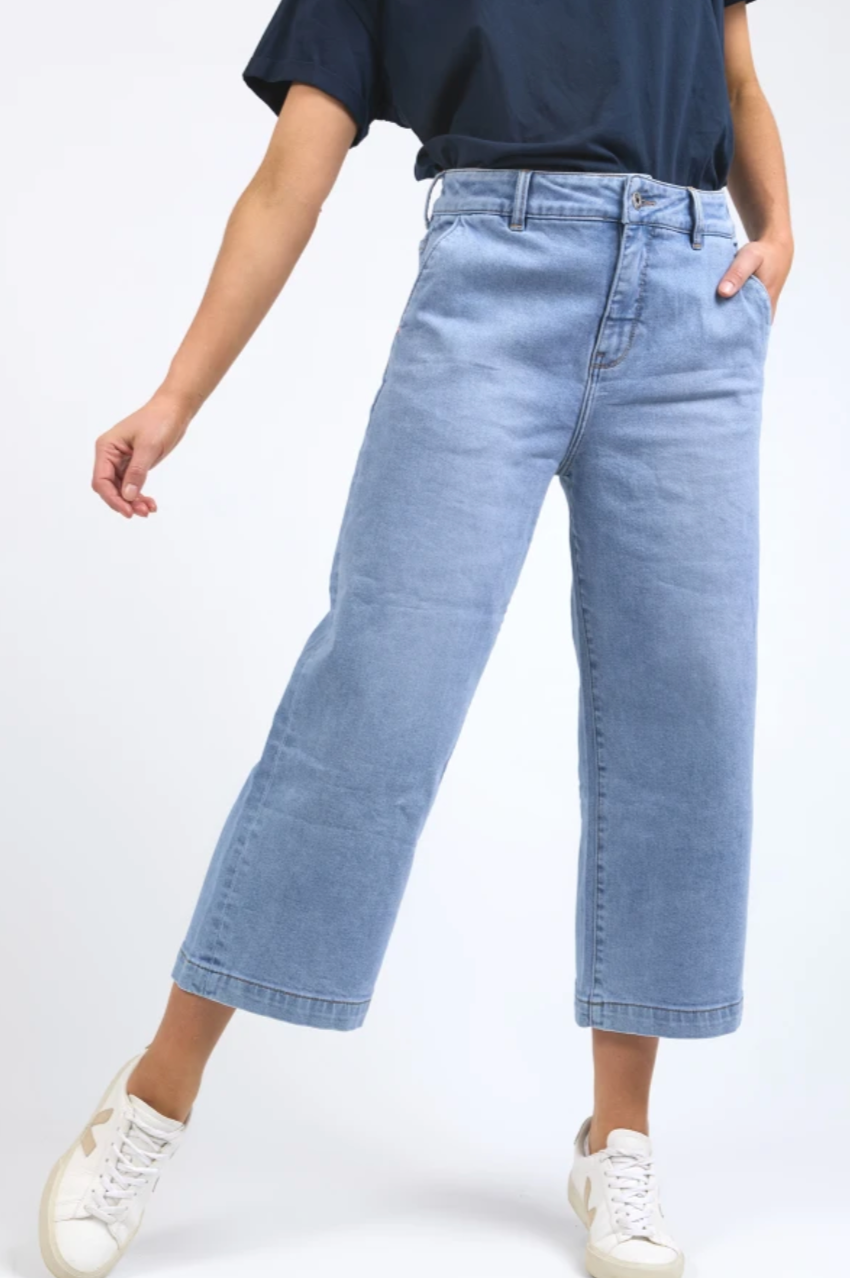 Elm Sidney Cropped Wide Leg Jean
