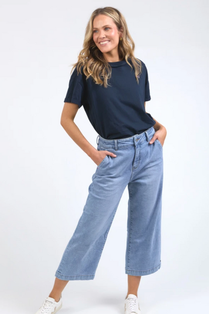 Elm Sidney Cropped Wide Leg Jean