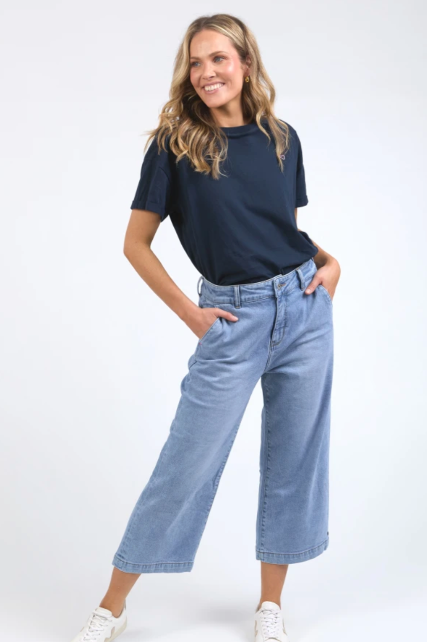 Elm Sidney Cropped Wide Leg Jean