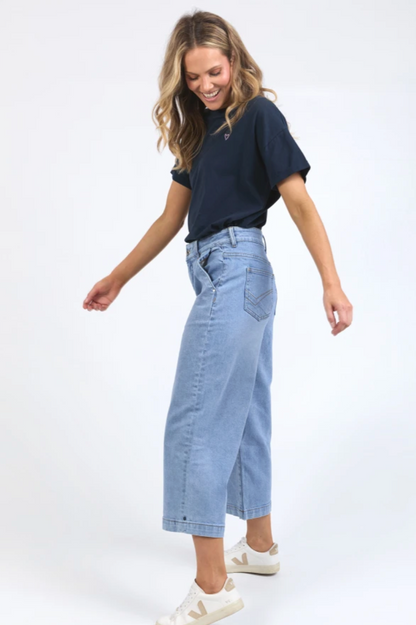 Elm Sidney Cropped Wide Leg Jean