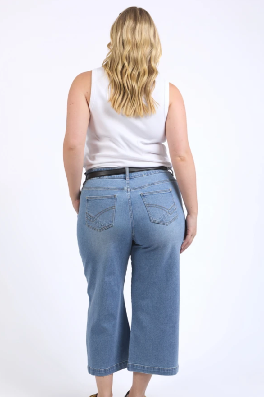 Elm Sidney Cropped Wide Leg Jean