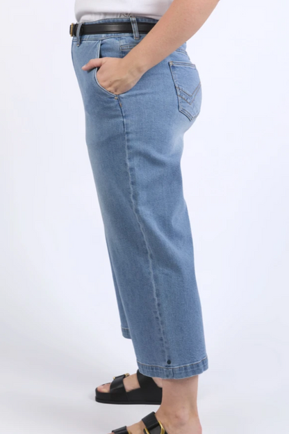 Elm Sidney Cropped Wide Leg Jean