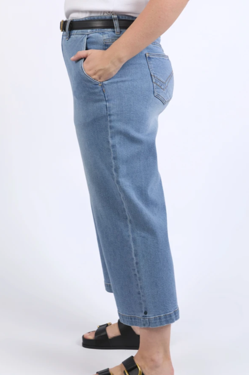 Elm Sidney Cropped Wide Leg Jean