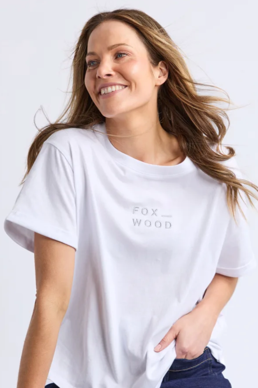 Foxwood Huntleigh Oversized Tee - White