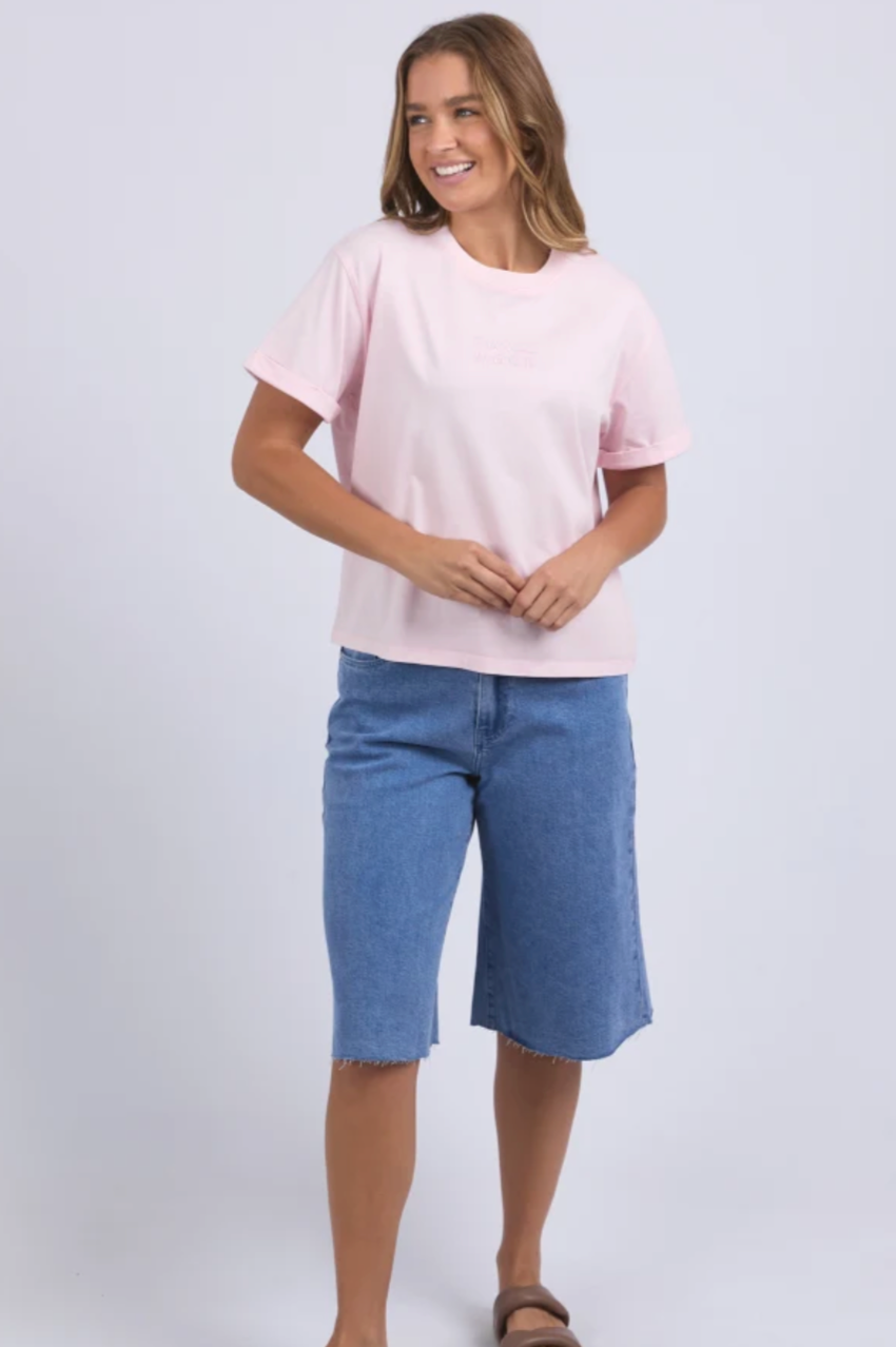 Foxwood Huntleigh Oversized Tee - Pale Pink