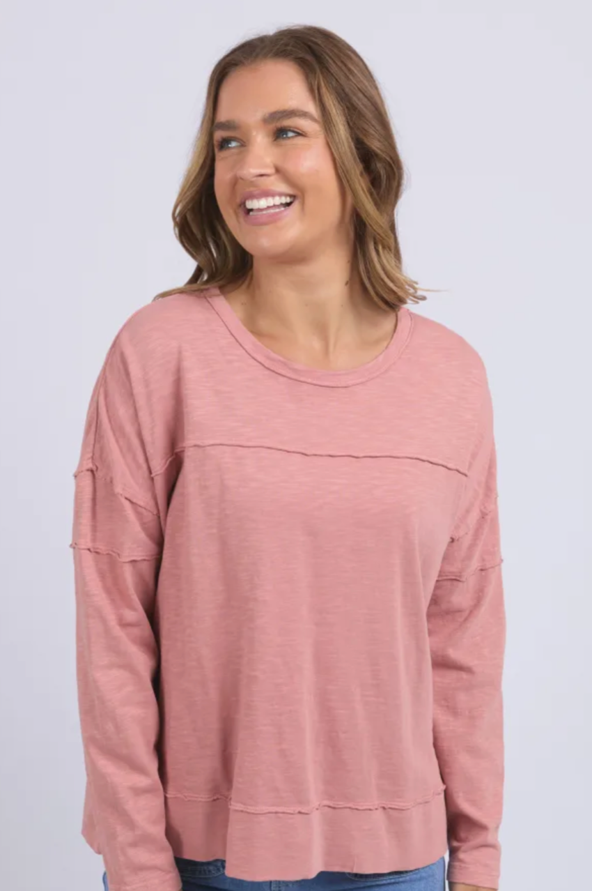 Foxwood Jayne Throw On Top - Ash Rose