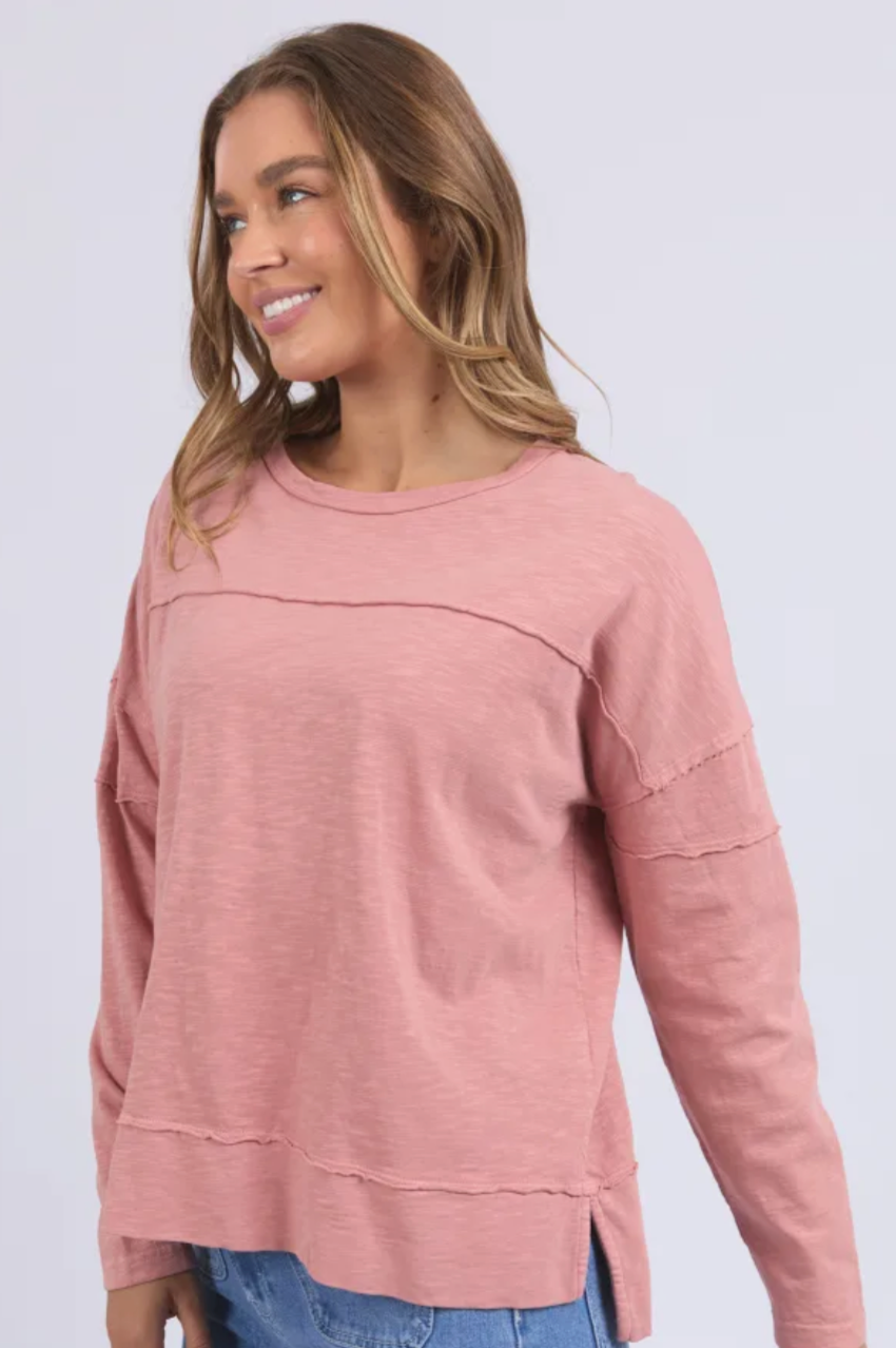 Foxwood Jayne Throw On Top - Ash Rose