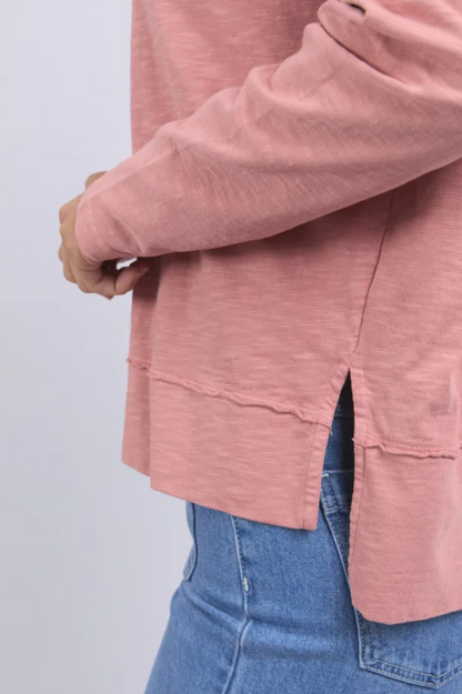 Foxwood Jayne Throw On Top - Ash Rose