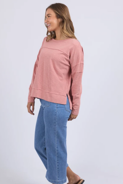 Foxwood Jayne Throw On Top - Ash Rose