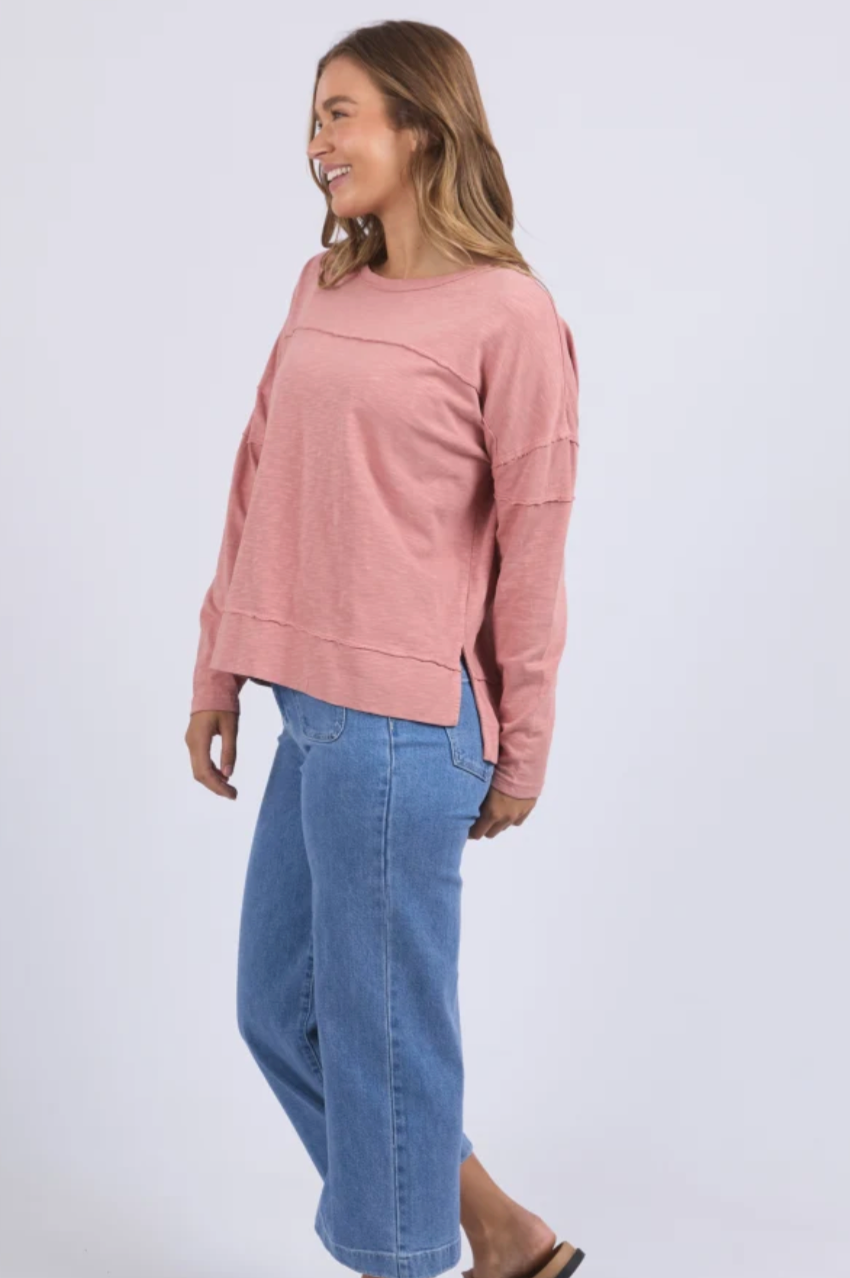 Foxwood Jayne Throw On Top - Ash Rose