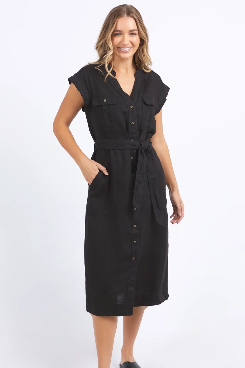 Harlow Midi Dress - Black