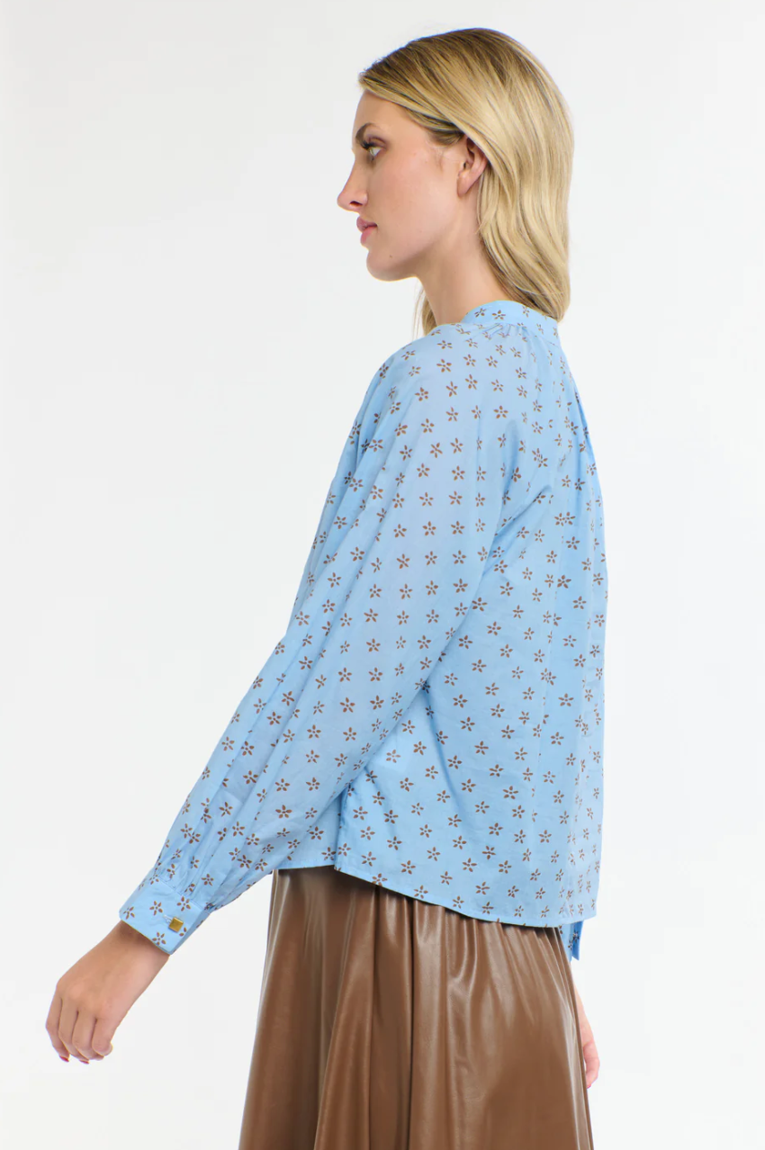 Layla Printed Top - Cornflower