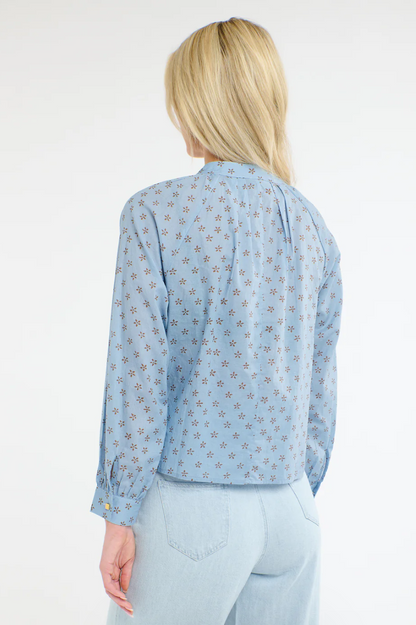 Layla Printed Top - Cornflower