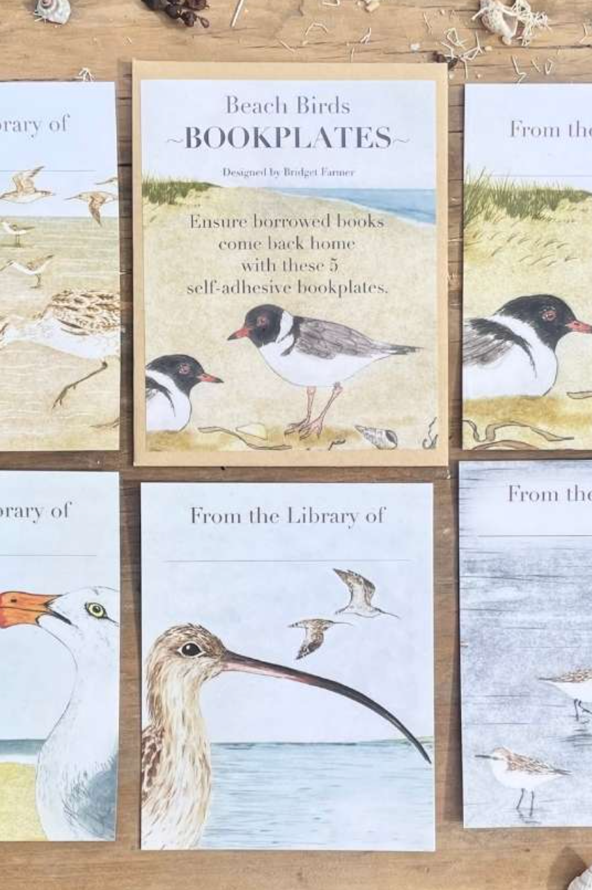 Bookplates - Beach Birds Set 5