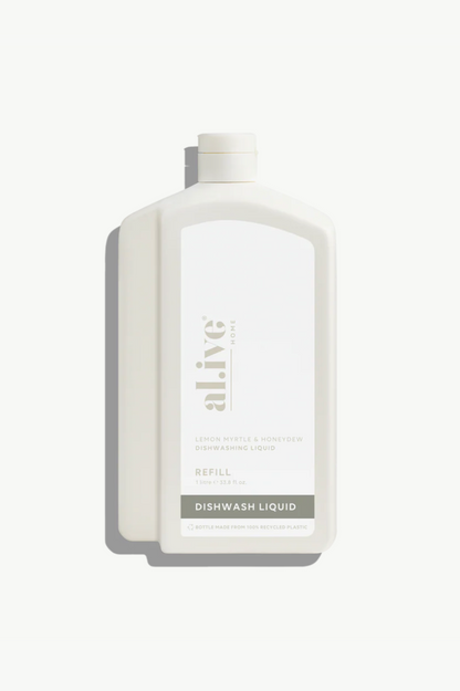 Alive Dishwashing Refill (1 Ltr)- Lemon Myrtle & Honeydew