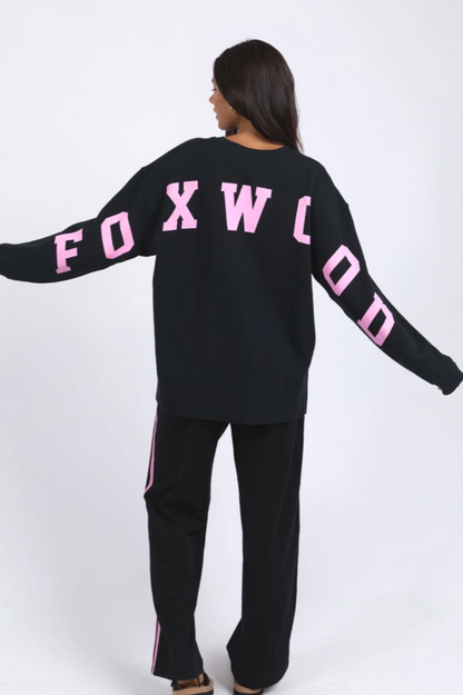 Foxwood Interval Crew - Black/Neon Pink