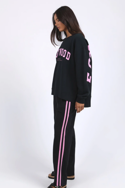 Foxwood Interval Crew - Black/Neon Pink