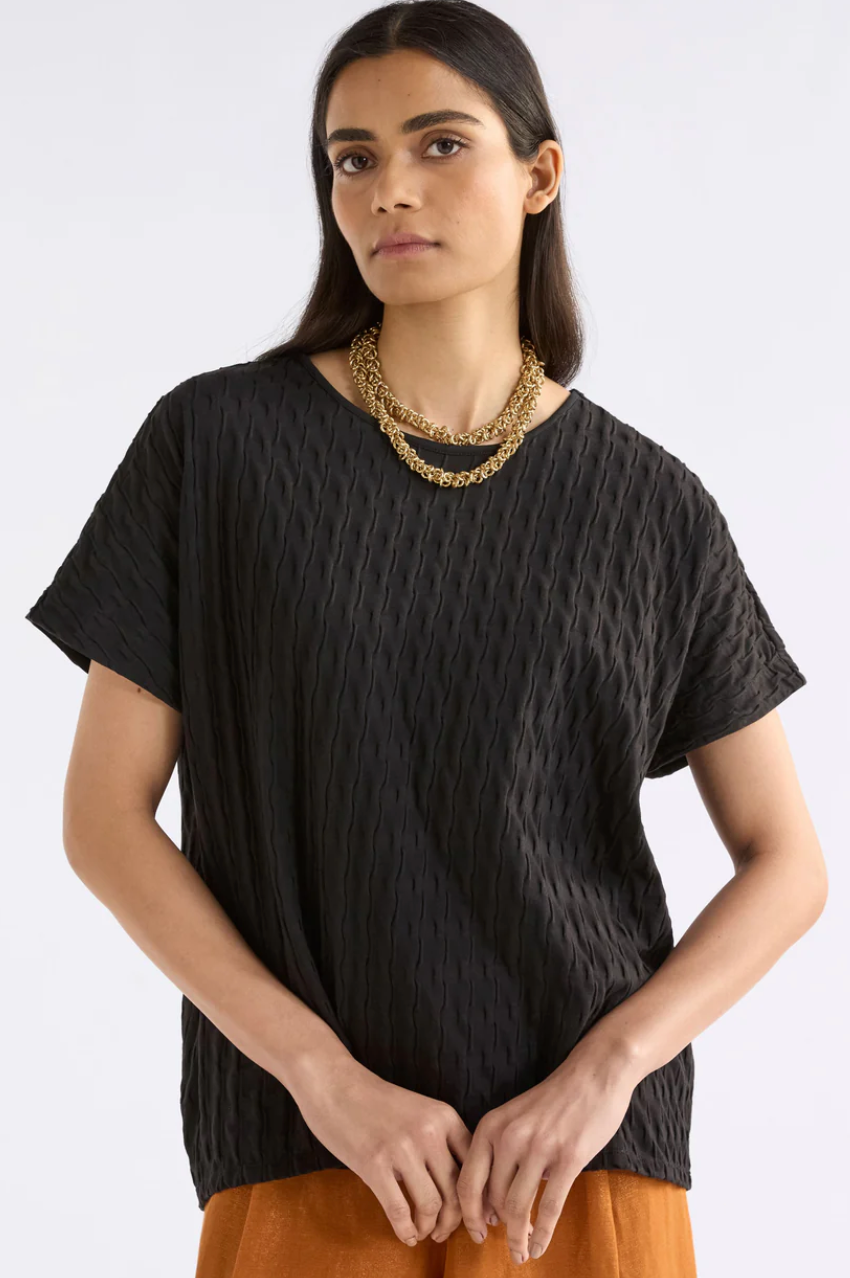 Elk Orta Boxy Tshirt - Black