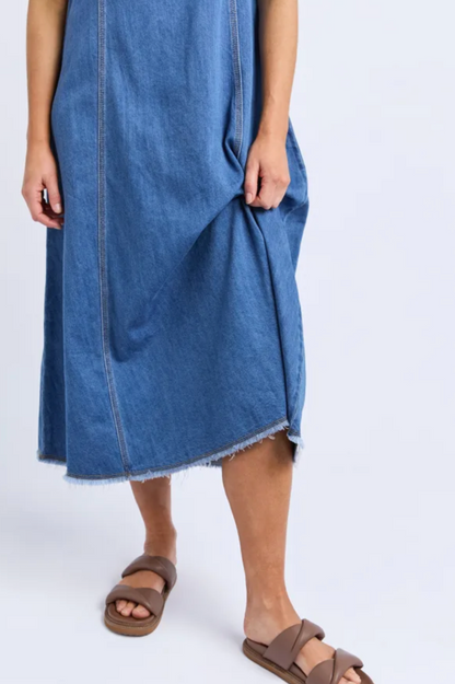 Foxwood Solene Denim Dress - Blue