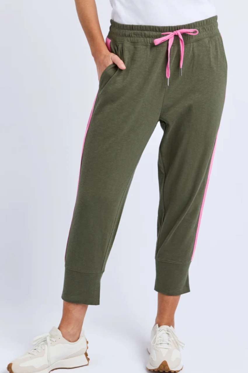 Elm Brunch Pant/Side Tape - Clover