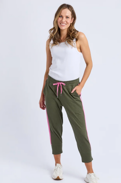 Elm Brunch Pant/Side Tape - Clover