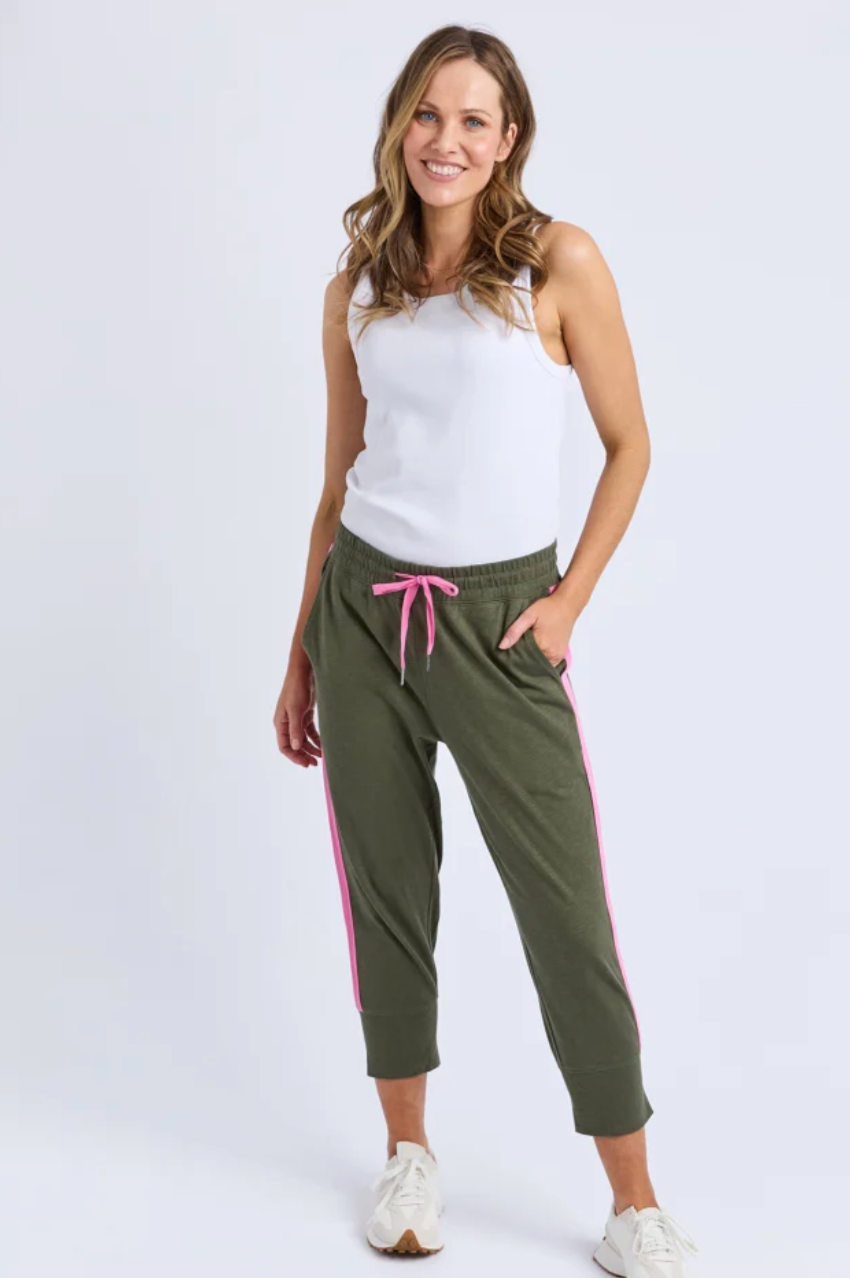Elm Brunch Pant/Side Tape - Clover