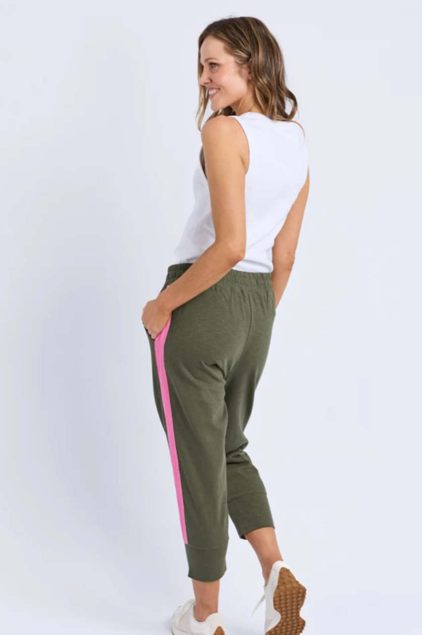 Elm Brunch Pant/Side Tape - Clover