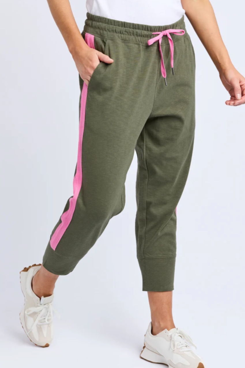 Elm Brunch Pant/Side Tape - Clover