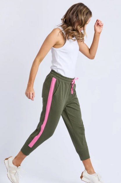 Elm Brunch Pant/Side Tape - Clover