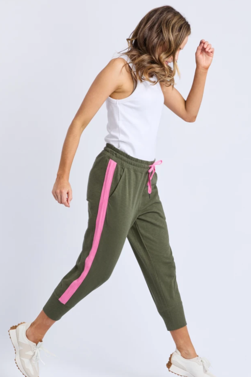Elm Brunch Pant/Side Tape - Clover