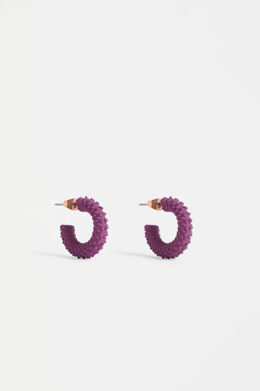Ekstaa Mini Hoop Earring - Mulberry