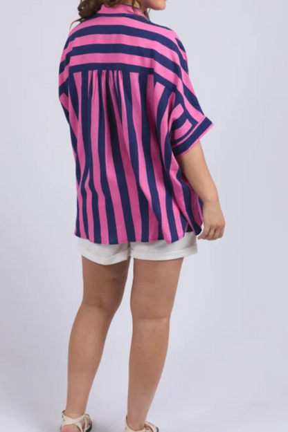 Elm Palermo Stripe Shirt - Blue/Pink