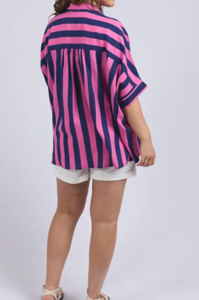 Elm Palermo Stripe Shirt - Blue/Pink