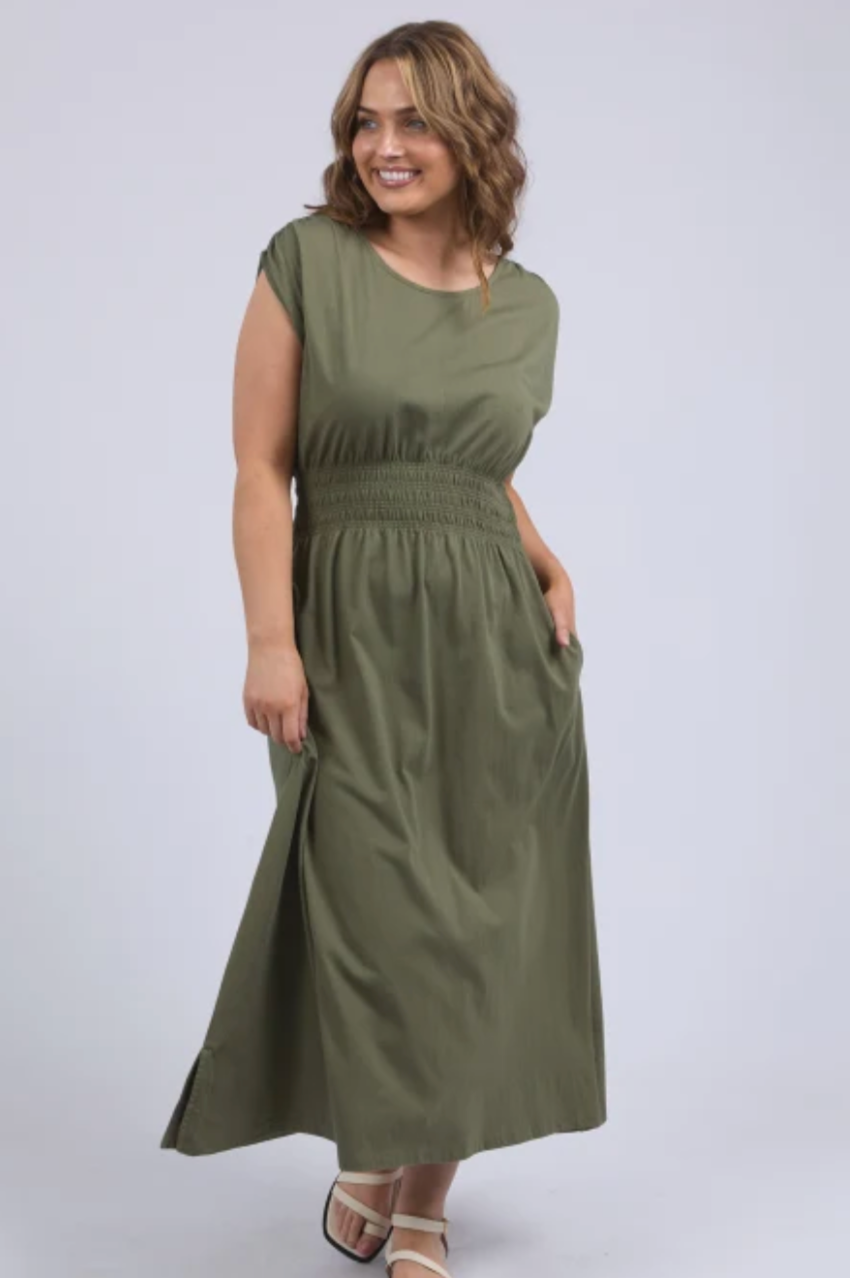 Elm Nelle Midi Dress - Clover
