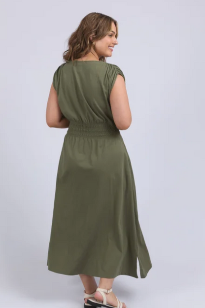 Elm Nelle Midi Dress - Clover