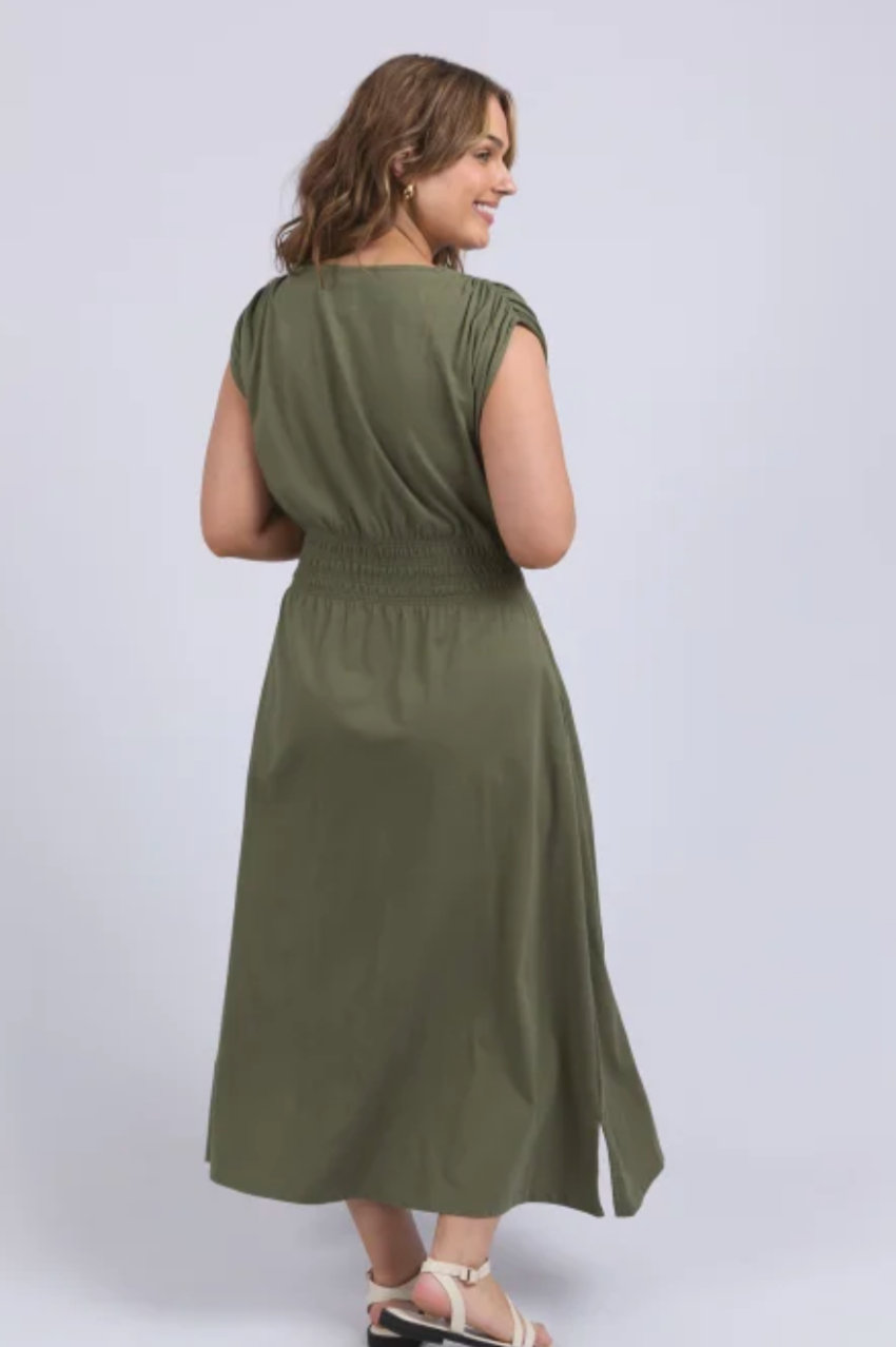 Elm Nelle Midi Dress - Clover