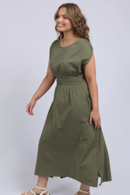 Elm Nelle Midi Dress - Clover
