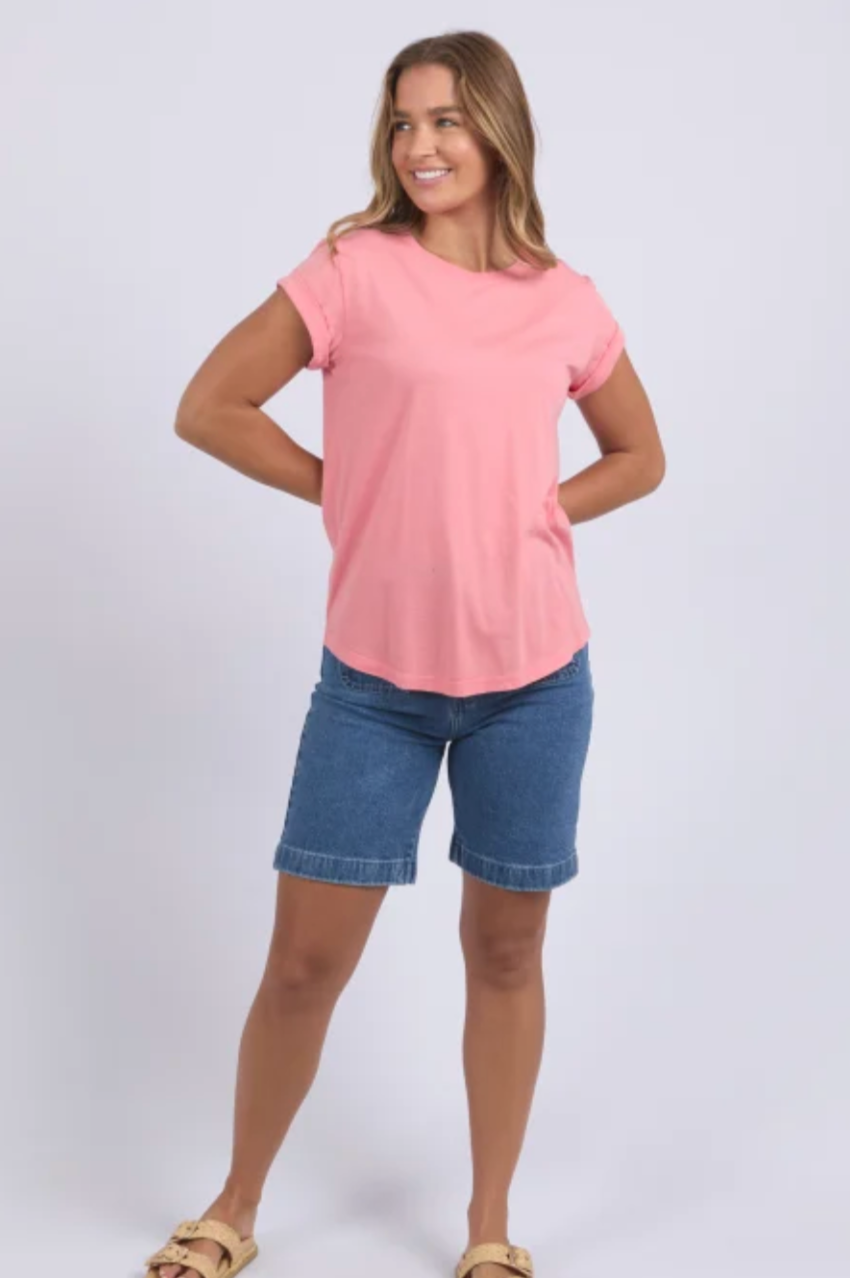 Foxwood Manly Tee - Rose Pink