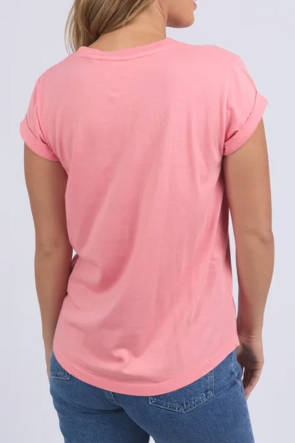 Foxwood Manly Tee - Rose Pink